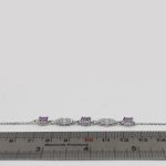 دستبند آمیتیست الماس تراش نقره زنانه طرح تیارا - Image 2