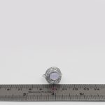 انگشتر عقیق کبود نقره زنانه طرح نیوشا - Image 4