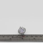 انگشتر عقیق کبود نقره زنانه طرح نیلی - Image 4