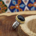 انگشتر عقیق سلیمانی نقره مردانه طرح مجتبی - Image 5