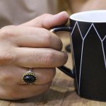 انگشتر عقیق سلیمانی نقره مردانه طرح کاظم - Image 3