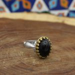 انگشتر عقیق سلیمانی نقره مردانه طرح کاظم - Image 4