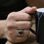 انگشتر عقیق سلیمانی نقره مردانه طرح کامران - Image 3