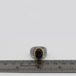 انگشتر عقیق سلیمانی نقره مردانه طرح کامران - Image 2