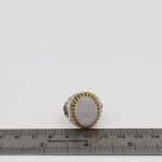 انگشتر عقیق کبود یمنی نقره مردانه طرح یاعلی - Image 5