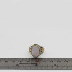 انگشتر عقیق کبود یمنی نقره مردانه طرح یا علی (ع) - Image 5