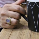 انگشتر عقیق کبود یمنی نقره مردانه طرح رولکسی - Image 4