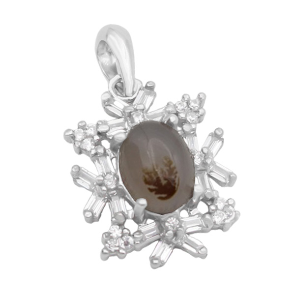 4-3-690 (nastaran-dendrite-agate-necklace) (4) گردنبند شجر زنانه نقره