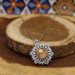 گردنبند عقیق باباقوری نقره زنانه طرح عاطفه - Image 3