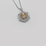 گردنبند عقیق باباقوری نقره زنانه طرح عاطفه - Image 2