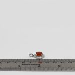 گردنبند عقیق سرخ یمنی نقره زنانه طرح ماه تاب - Image 4