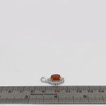 گردنبند عقیق سرخ یمنی نقره زنانه طرح نگین عشق - Image 2