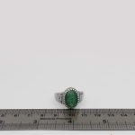 انگشتر زمرد الماس تراش نقره مردانه طرح کاوه - Image 3