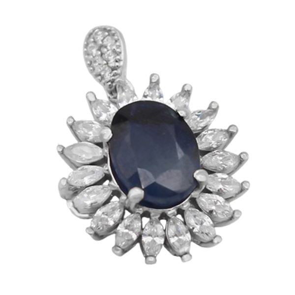 7-3-227 (sapphire-nilofar-necklace) (3) مدل گردنبند یاقوت کبود دخترانه شیک