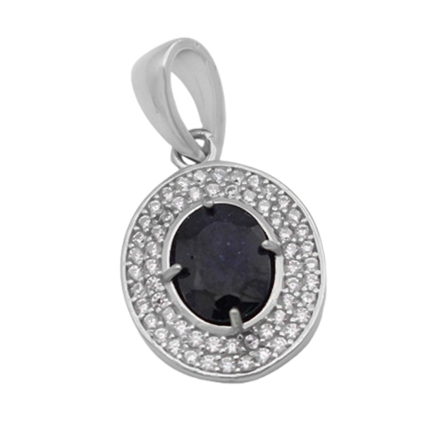7-3-229 (sapphire-aftabgardan-necklace) (2) گردنبند یاقوت کبود زنانه نقره مجلسی