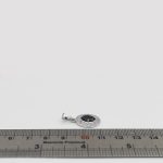 گردنبند یاقوت کبود الماس تراش نقره زنانه طرح آفتابگردان - Image 2