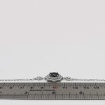 دستبند یاقوت کبود الماس تراش نقره زنانه طرح کیمیا - Image 4