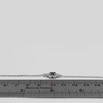 دستبند یاقوت کبود الماس تراش نقره زنانه طرح نغمه - Image 2