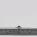 دستبند یاقوت کبود الماس تراش نقره زنانه طرح ژاله - Image 4