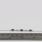 دستبند یاقوت کبود الماس تراش نقره زنانه طرح نازگل - Image 2