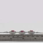 دستبند یاقوت سرخ الماس تراش نقره زنانه طرح رخساره - Image 3