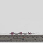 دستبند یاقوت سرخ الماس تراش نقره زنانه طرح شکوفه - Image 3