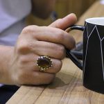 انگشتر الکساندریت الماس تراش نقره مردانه طرح حسام - Image 2