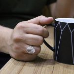 انگشتر در نجف نقره مردانه طرح خیبر - Image 2