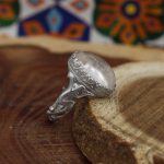 انگشتر در نجف نقره مردانه طرح خیبر - Image 3