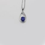 گردنبند لاجورد نقره زنانه طرح رزین - Image 4