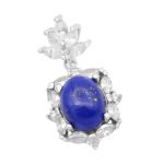 گردنبند لاجورد نقره زنانه طرح آویدا