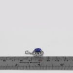 گردنبند لاجورد نقره زنانه طرح بنفشه - Image 3