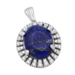 گردنبند لاجورد نقره زنانه طرح آیلا