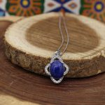 گردنبند لاجورد نقره زنانه طرح لیندا - Image 4