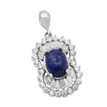 گردنبند لاجورد نقره زنانه طرح صدیقه