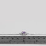 دستبند آمیتیست الماس تراش نقره زنانه طرح لیران - Image 2