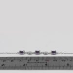 دستبند آمیتیست الماس تراش نقره زنانه طرح آترین - Image 3