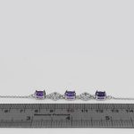 دستبند آمیتیست الماس تراش نقره زنانه طرح کیانا - Image 3