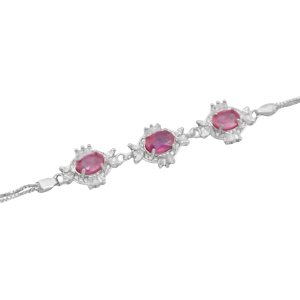 7-4-102 (red-ruby-hanane-bracelet) (4) زیباترین دستبند یاقوت سرخ ارزان