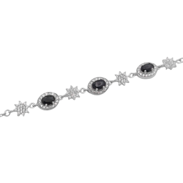 7-4-102 (sapphire-mahtab-bracelet) (3) مدل دستبند یاقوت کبود دخترانه اصلی