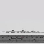 دستبند یاقوت کبود الماس تراش نقره زنانه طرح مهتاب - Image 4