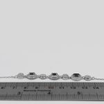 دستبند یاقوت کبود الماس تراش نقره زنانه طرح هانی - Image 3