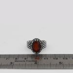 انگشتر گارنت نقره مردانه طرح سامان - Image 4