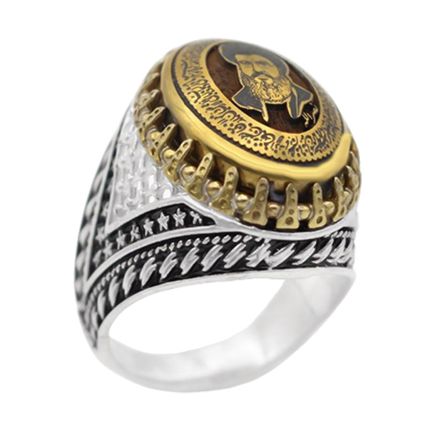 dortalayiipangere-hadid-ring (1-1-324) (5) انگشتر حدید مردانه نقره فاخر