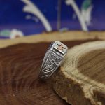 انگشتر حرز امام جواد (ع) نقره زنانه و مردانه دست ساز طرح یاسین - Image 5