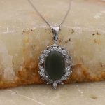 گردنبند یشم نقره زنانه طرح آریانا - Image 3