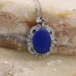 گردنبند لاجورد نقره زنانه طرح یارا - Image 2