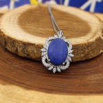 گردنبند لاجورد نقره زنانه طرح یارا - Image 4