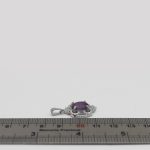 گردنبند آمیتیست الماس تراش نقره زنانه طرح آیلین - Image 2