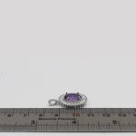 گردنبند آمیتیست الماس تراش نقره زنانه طرح لونا - Image 2